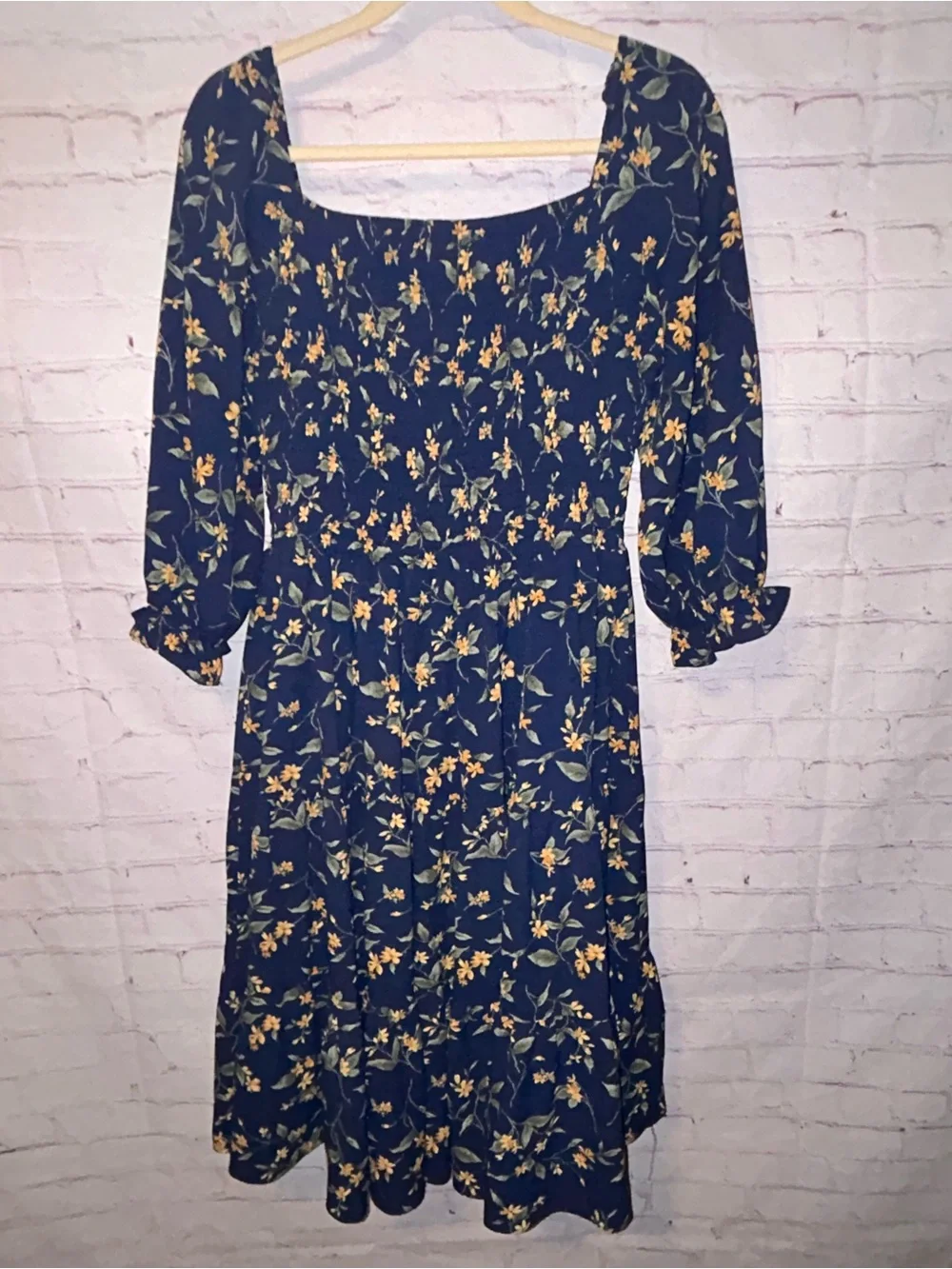 Baltic Born Marta Smocked Midi Dress size L - Picture 7 of 11